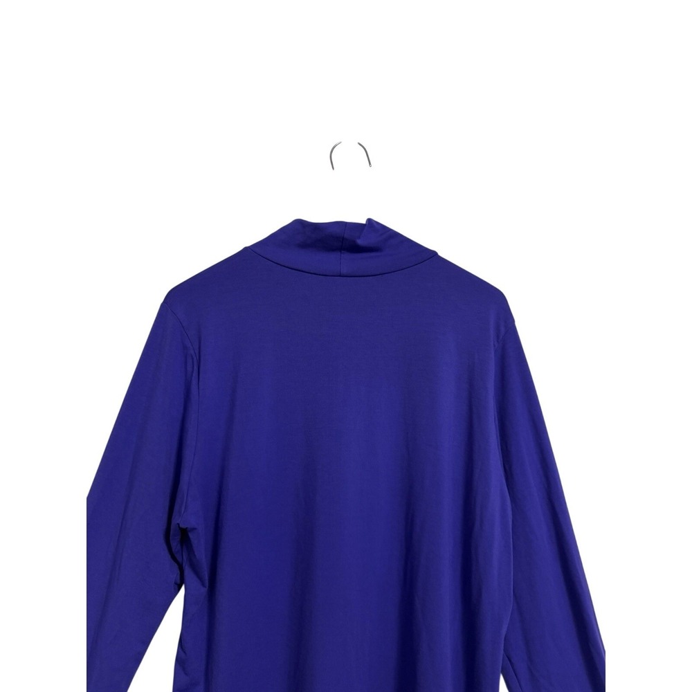 Athleta Womens XL Purple Mock Neck Long Sleeve Activewear Top Soft Knit Layering - Picture 7 of 8